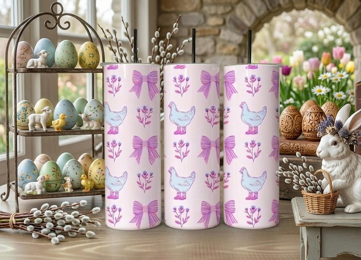 Chicken Coquette Easter 20oz Tumbler