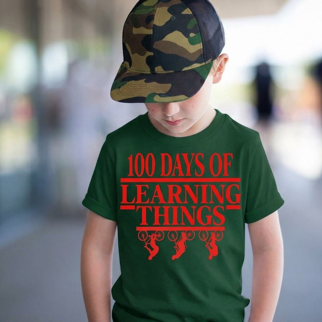 100 Days of Learning Things Kids T-Shirt