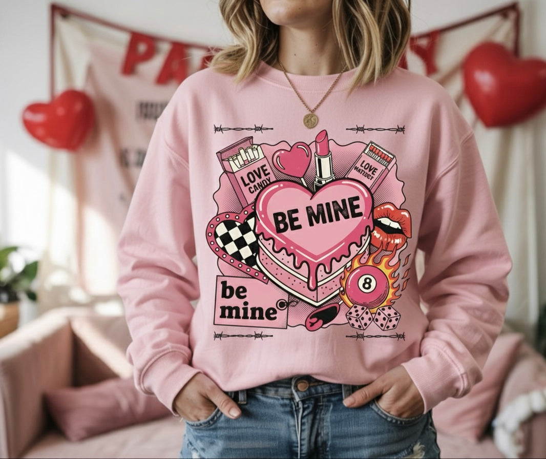 Be Mine Crewneck – Valentine’s Sweatshirt