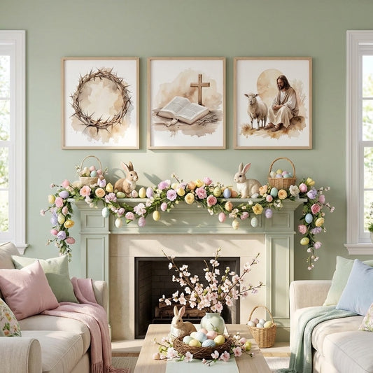 Easter Faith-Based Home Decor Set (3 – 8x10 Prints)