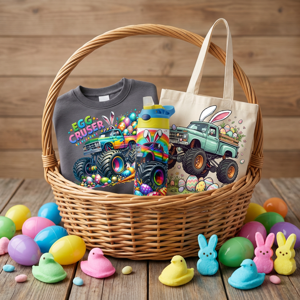 Egg Crusher Toddler Small Easter Gift Basket
