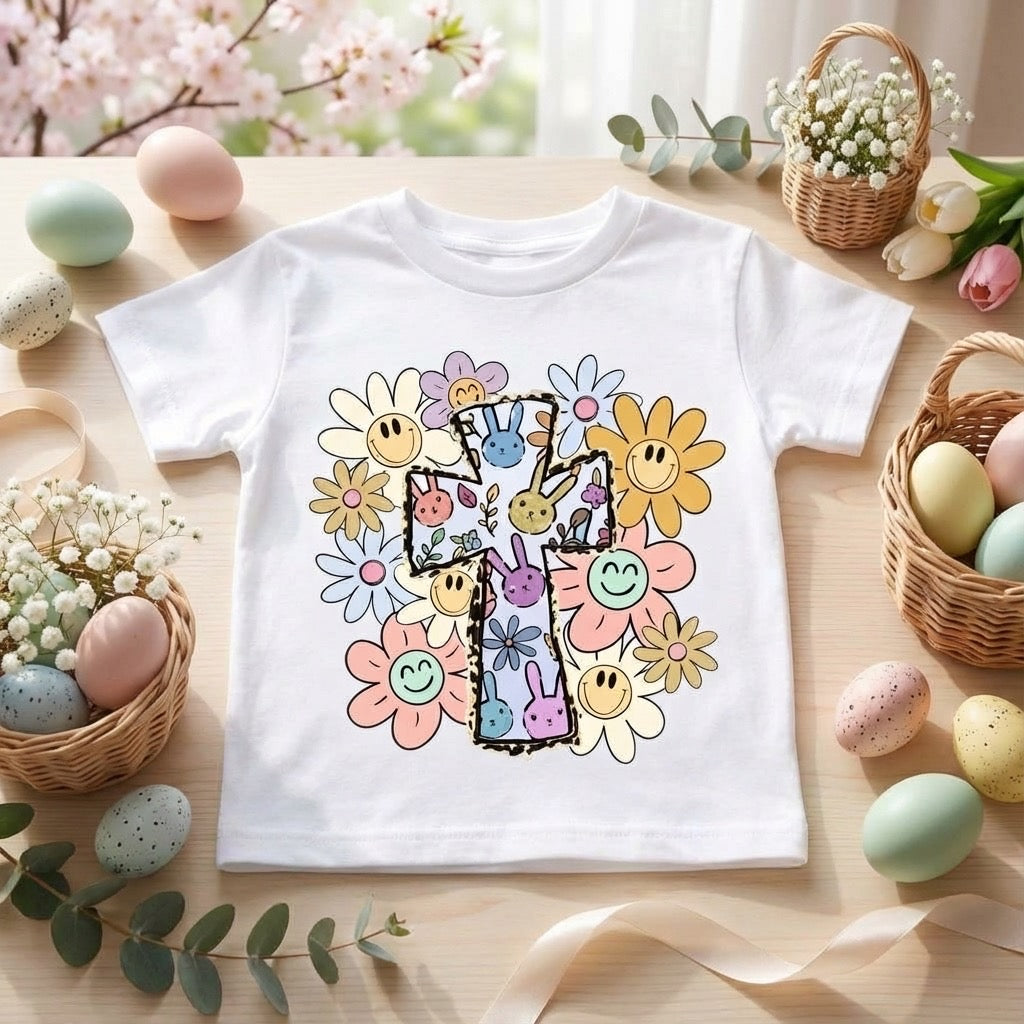 Easter Cross Toddler T-Shirt – Faith-Based Easter Tee