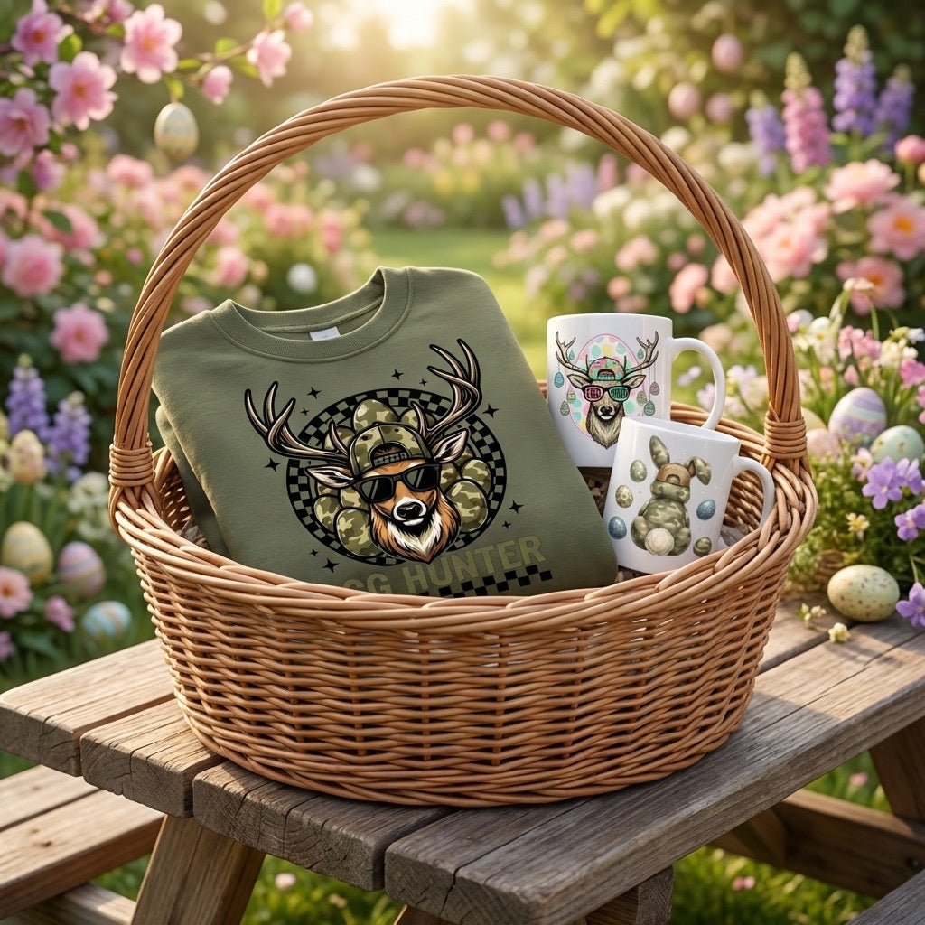 Egg Hunter Men’s Small Easter Basket Set