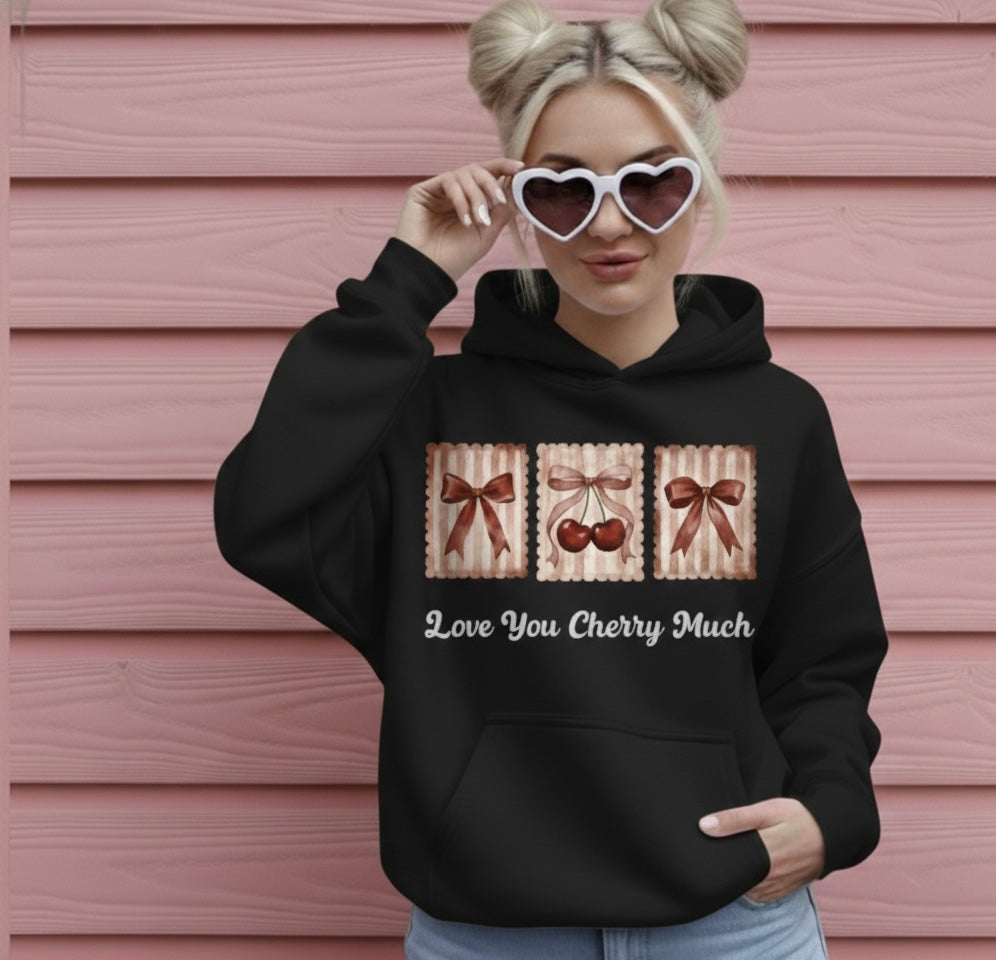Love You Cherry Much Valentine Hoodie