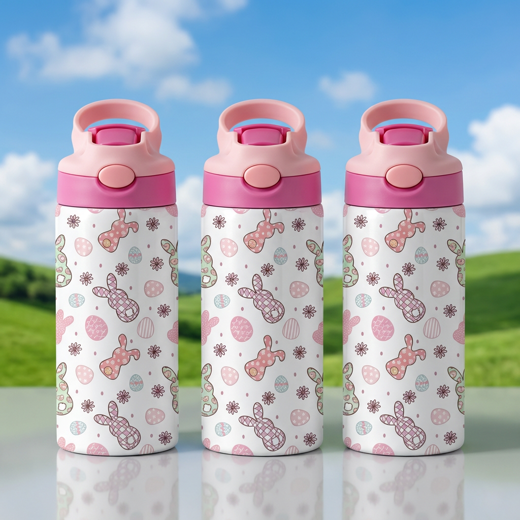Retro Easter Bunny Sippy Cup