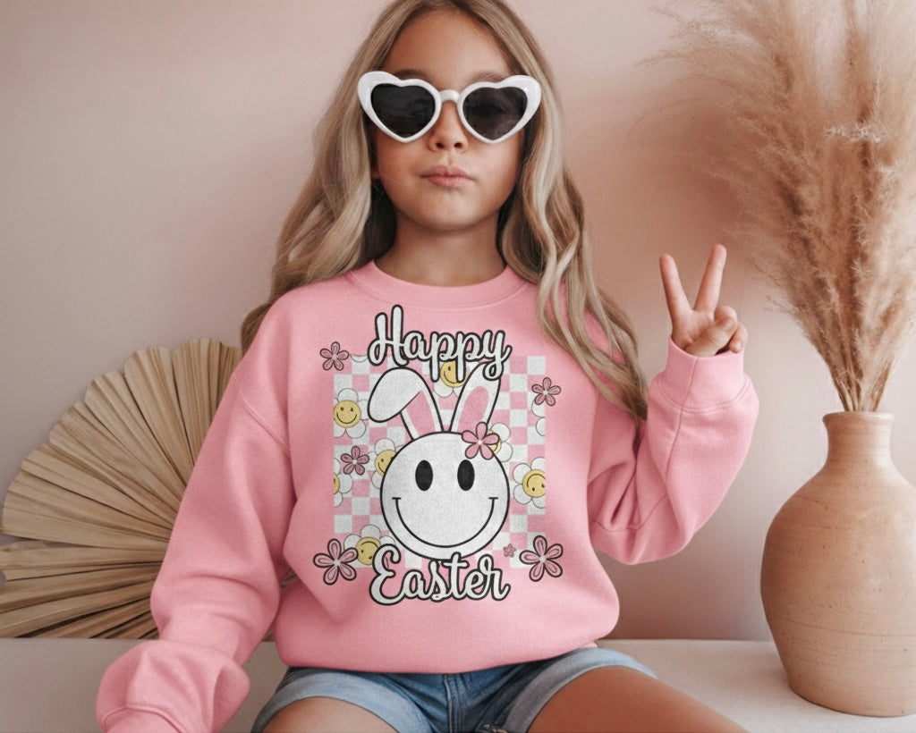 Happy Easter Girls Crewneck