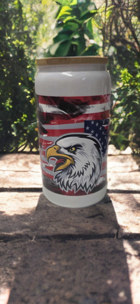 American Pride Glass Cup