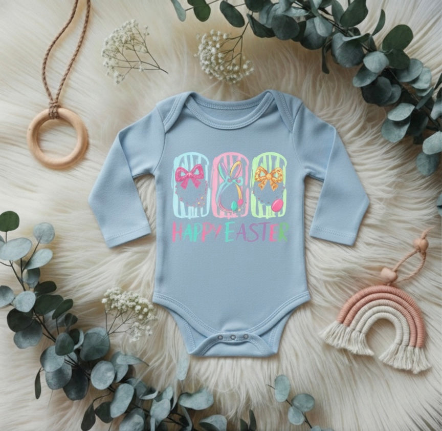 Happy Easter Long Sleeve Onesie