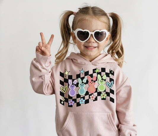 Checkered Easter Toddler Hoodie