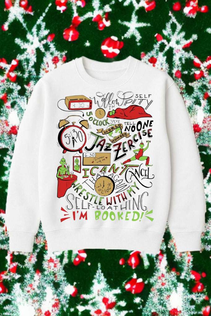 Grinch Schedule Crewneck – Funny Christmas Sweatshirt