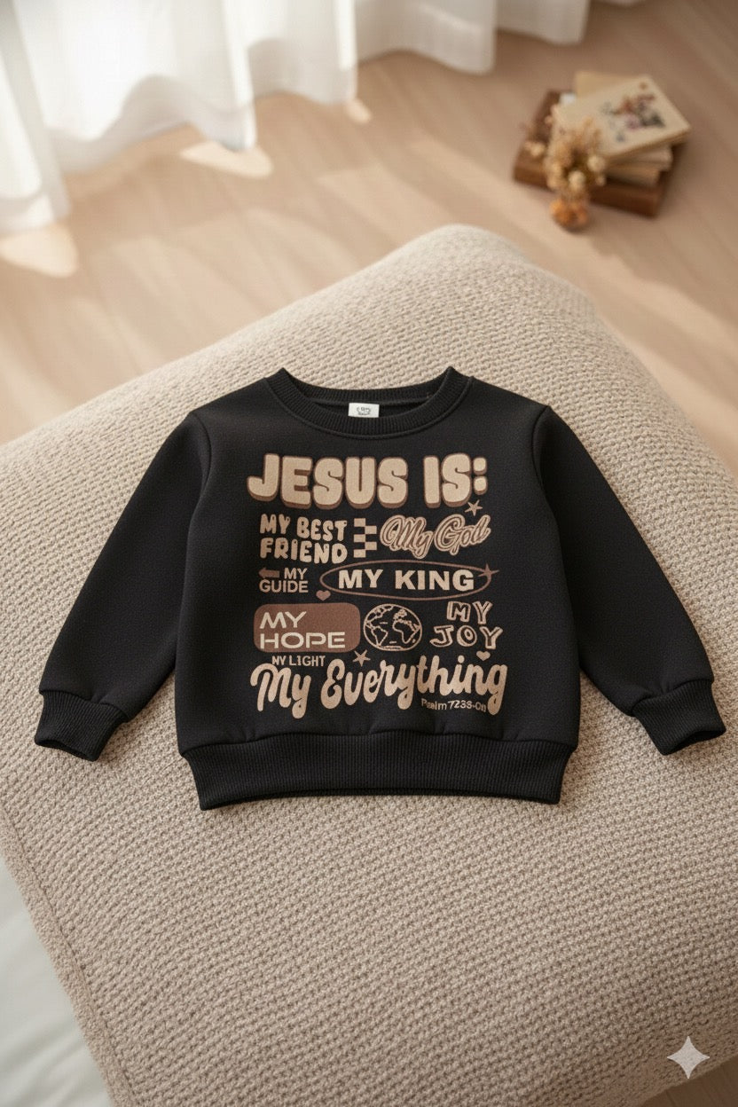 Jesus Is My Toddler Crewneck – Faith-Based Christian Sweatshirt