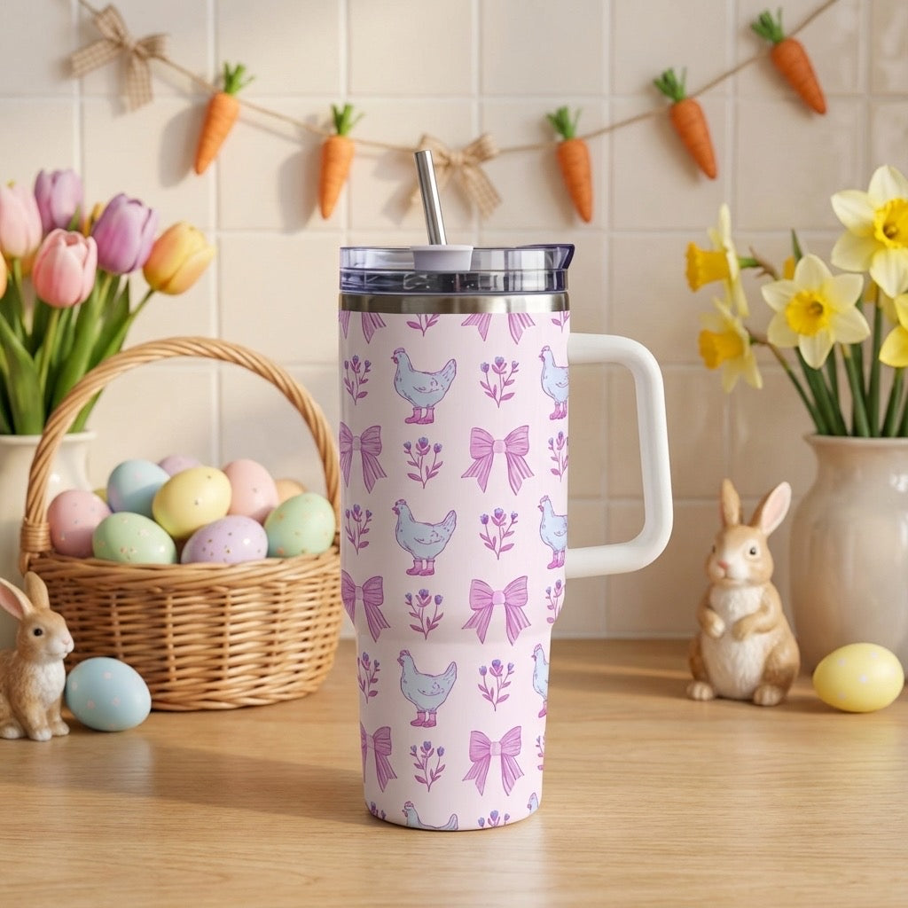 Chicken Coquette Easter 30oz Tumbler