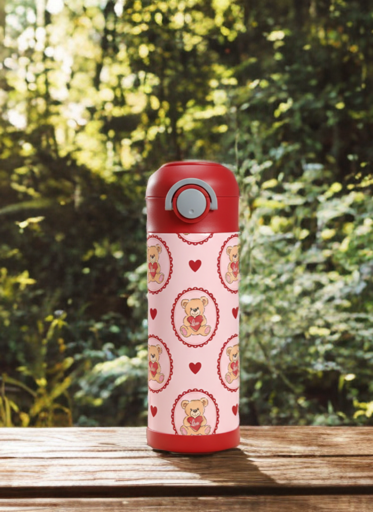 Valentine Teddy Bear Kids Tumbler