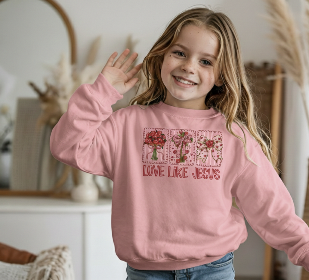 Love Like Jesus Girls Crewneck