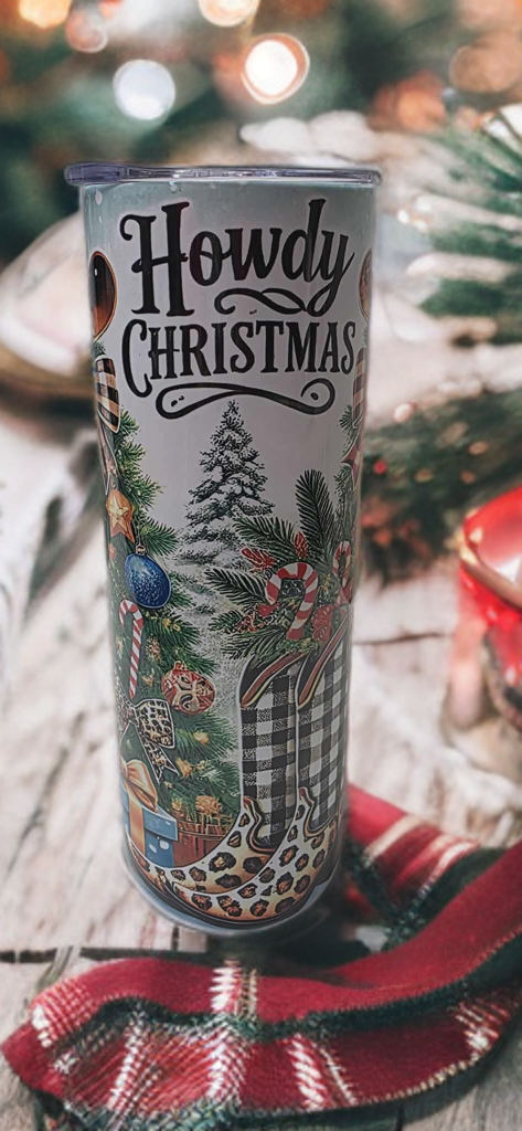 Rustic Christmas 20oz Tumbler