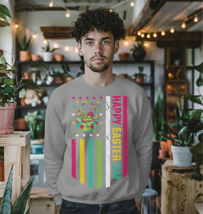 Happy Easter Flag Men’s Crewneck