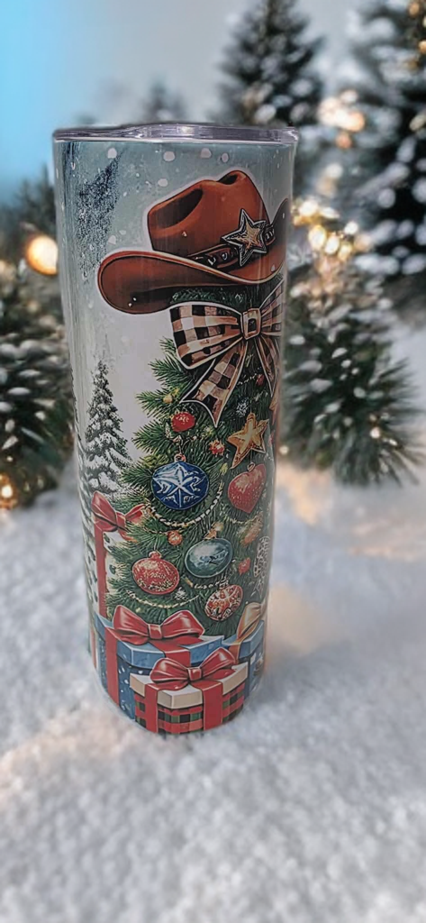 Rustic Christmas 20oz Tumbler