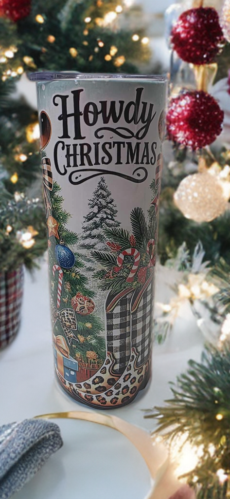 Rustic Christmas 20oz Tumbler
