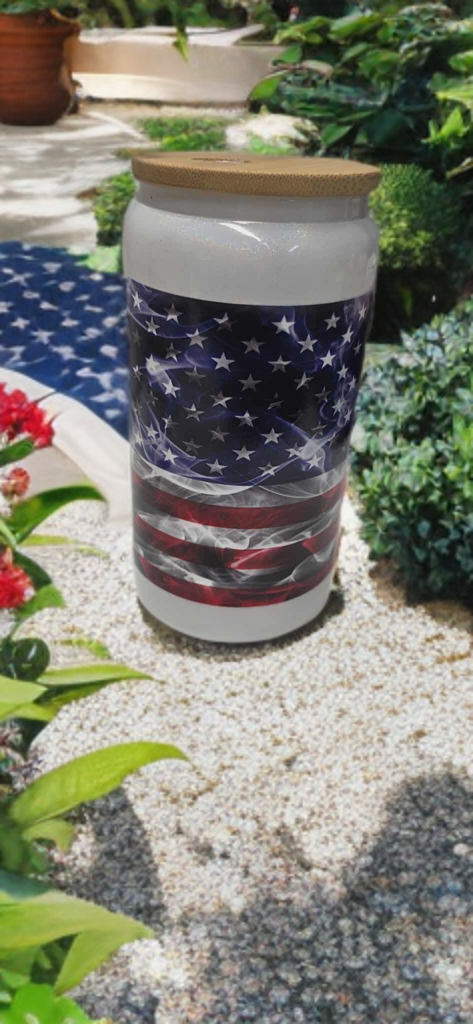 American Pride Glass Cup