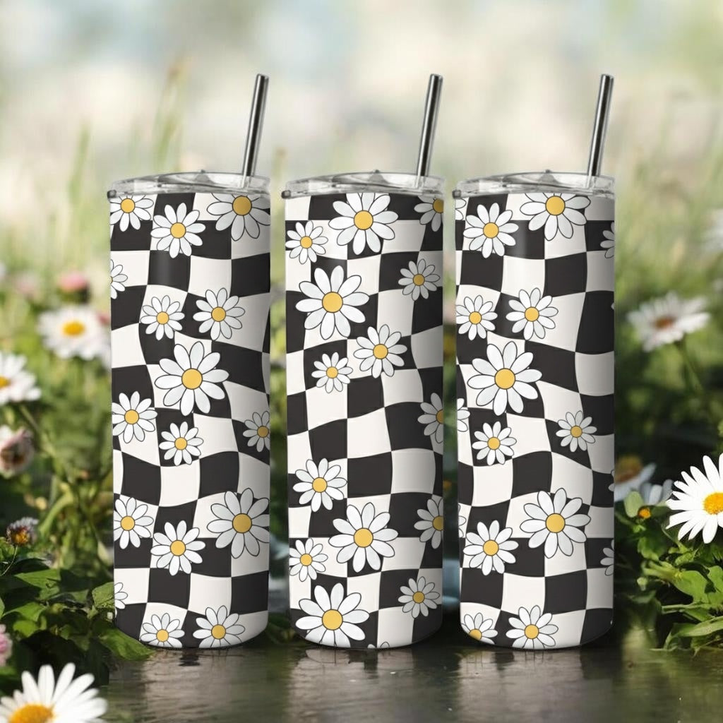 Checkered Daisy Medium Gift Set