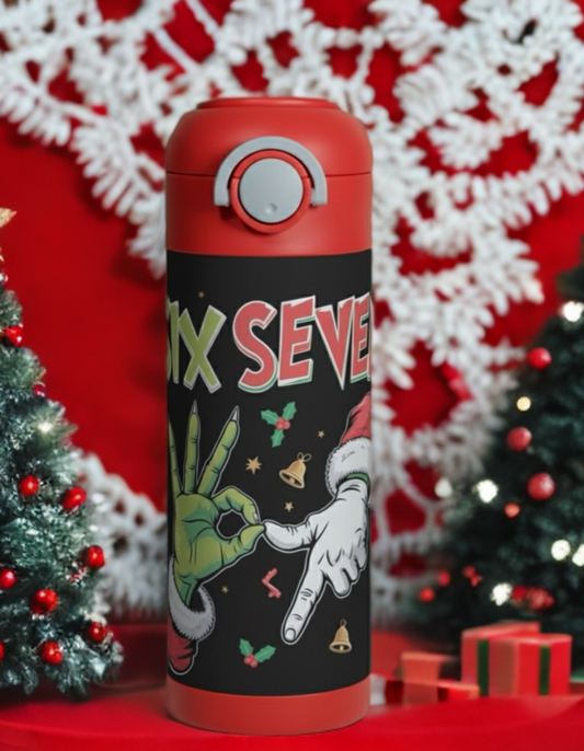 67 Grinch Santa Kids Tumbler – Fun Holiday Cup for Little Whos