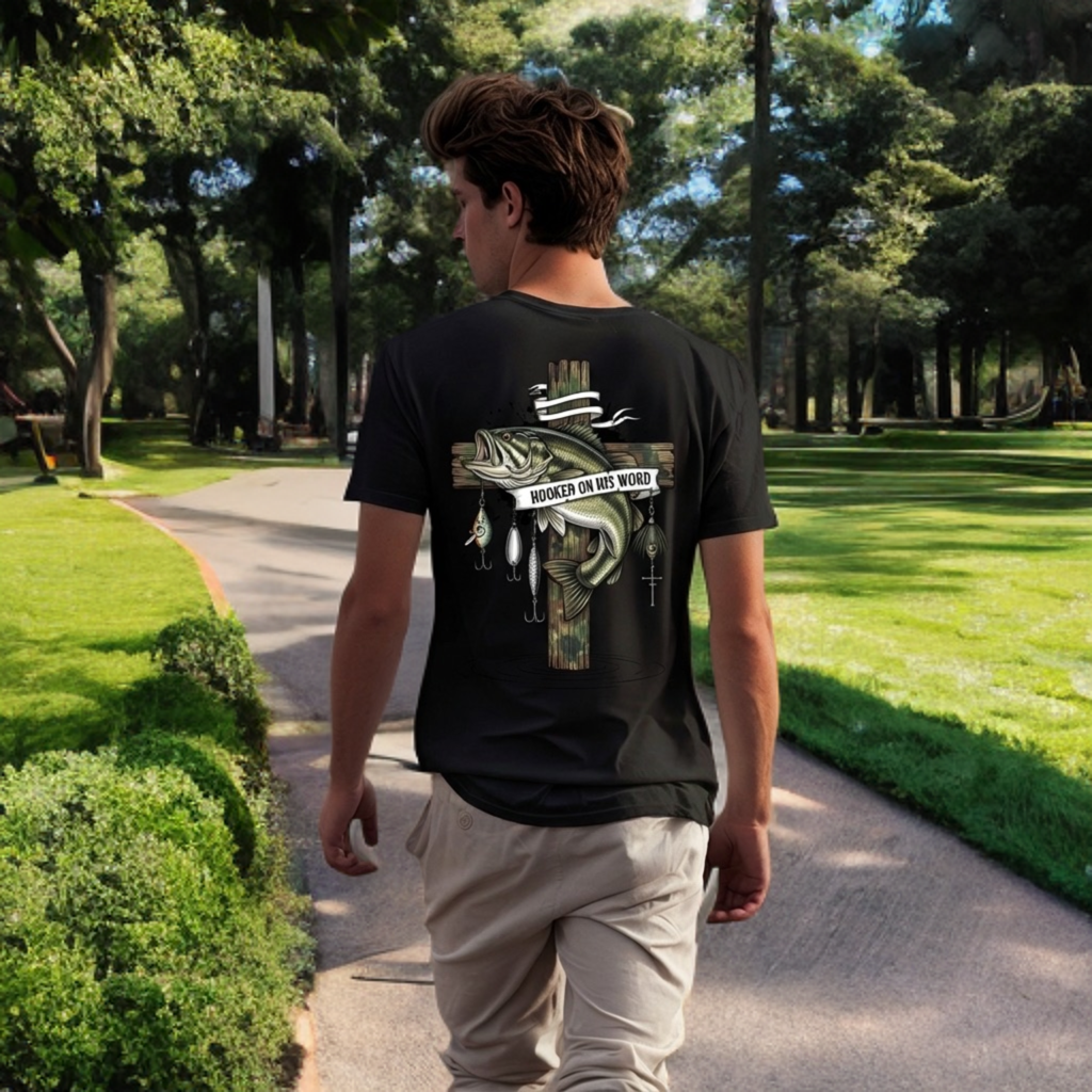 Hooked on His Word T-Shirt – Faith-Based Christian Tee