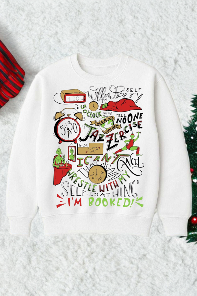 Grinch Schedule Crewneck – Funny Christmas Sweatshirt