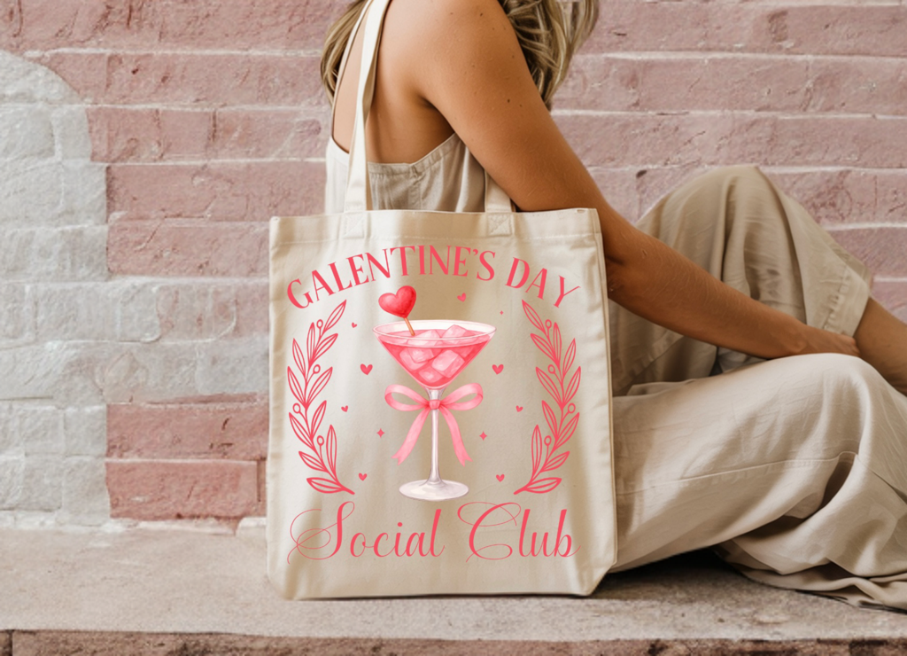 Galentine’s Day Social Club Tote Bag