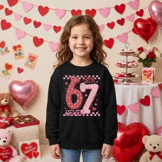 67 Valentine Kids Crewneck