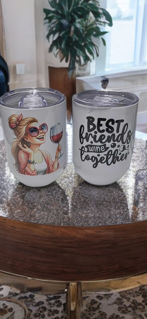 Best Friends Wine Together – Wine Tumbler