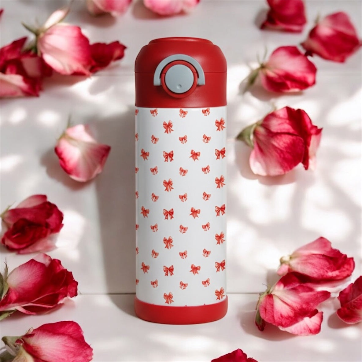 Coquette Ribbon Valentine’s Kids Tumbler