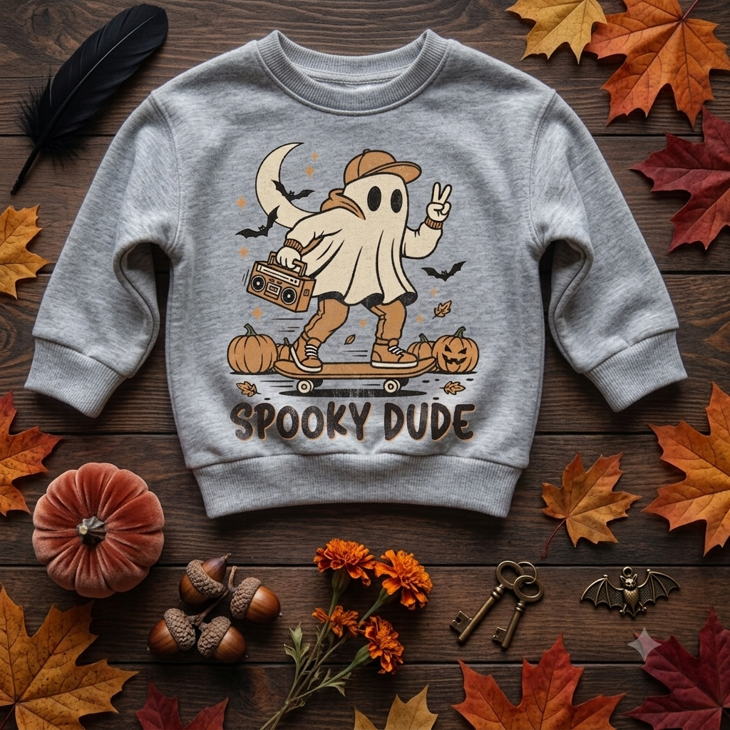 Spooky Dude Toddler Crewneck