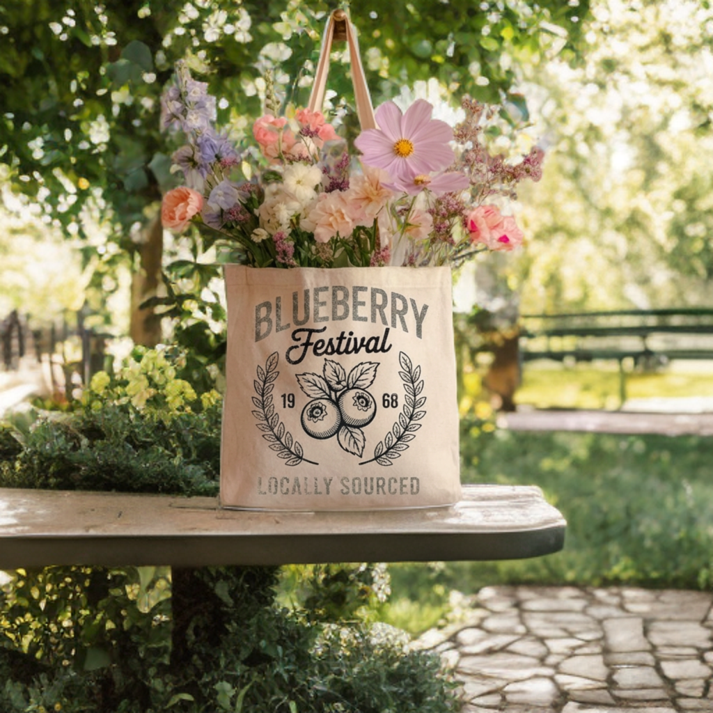 Blueberry Festival Tote Bag