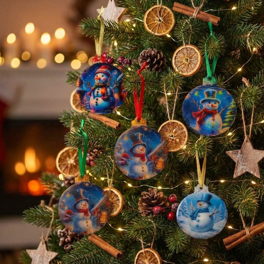 Snowman Christmas Ornaments – Holiday Tree Décor