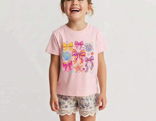 Coquette Seashell Girls T-Shirt