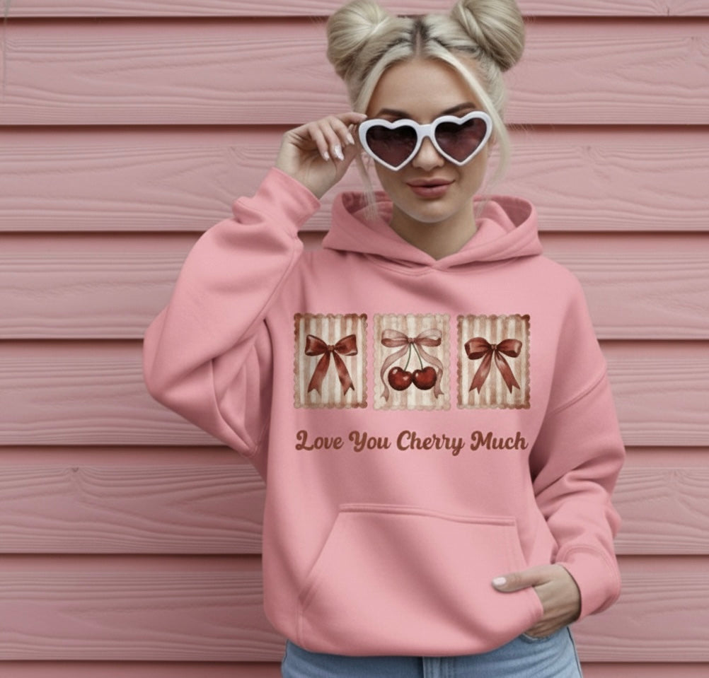 Love You Cherry Much Valentine Hoodie