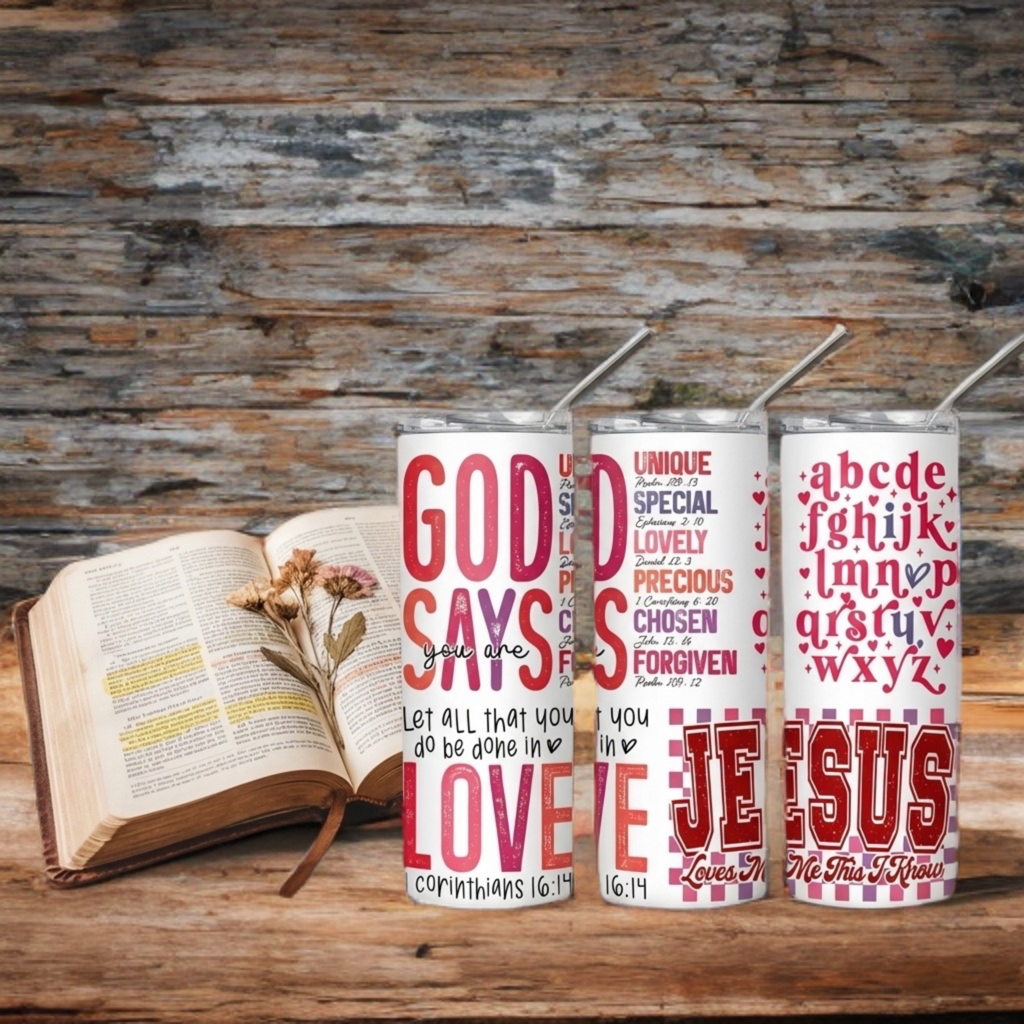 God Says You Are – 20oz Inspirational Faith Tumbler