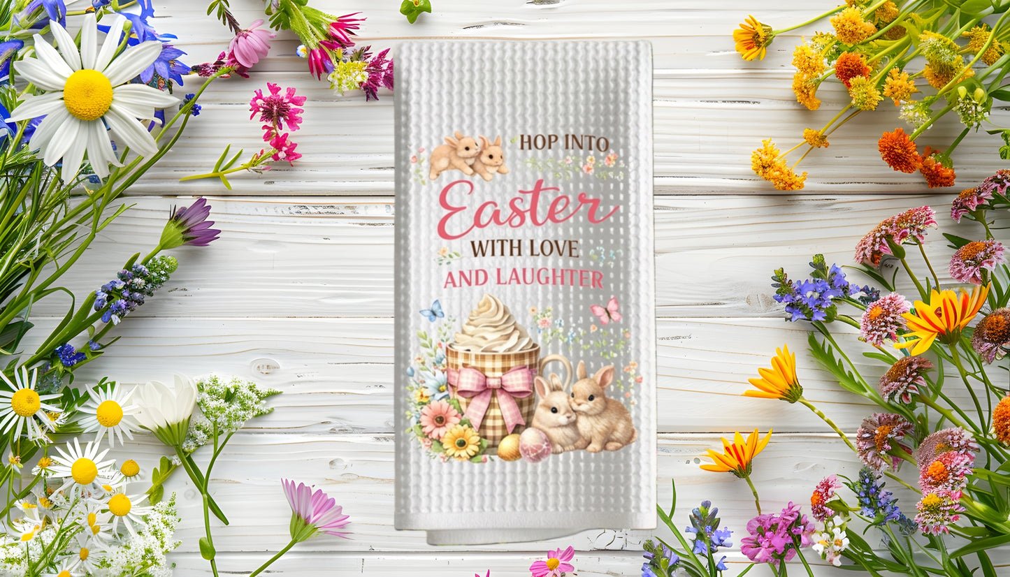Easter Love Dish Towel