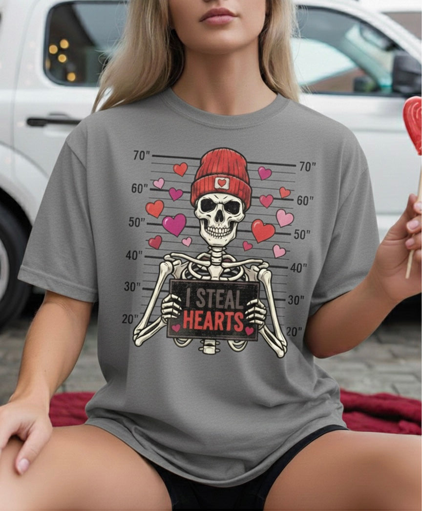I Steal Hearts Valentine T-Shirt