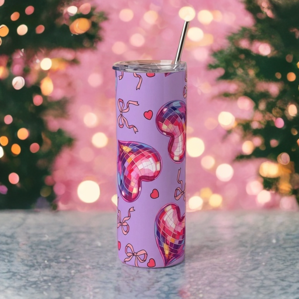 Disco Heart 20oz Tumbler – Valentine Collection