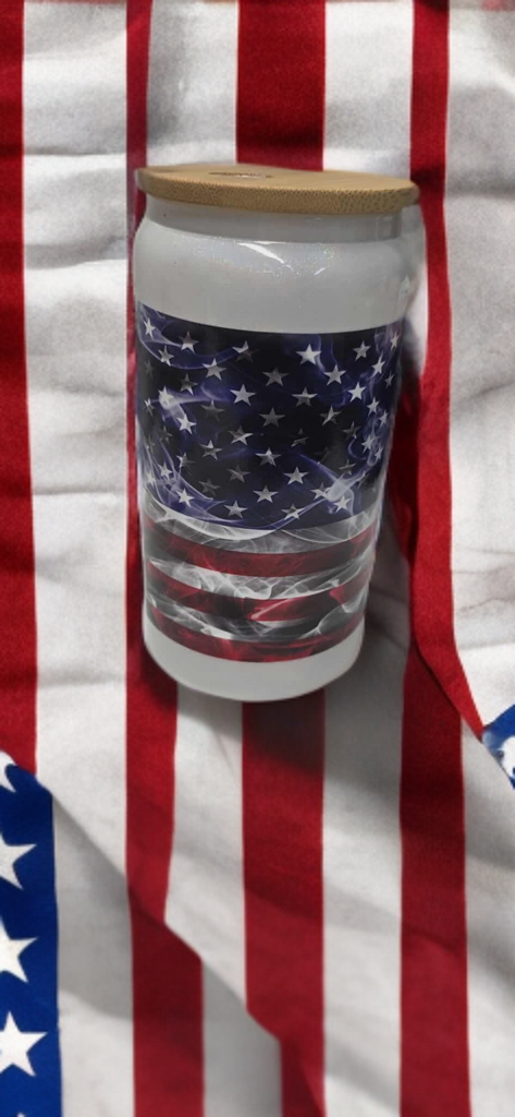 American Pride Glass Cup