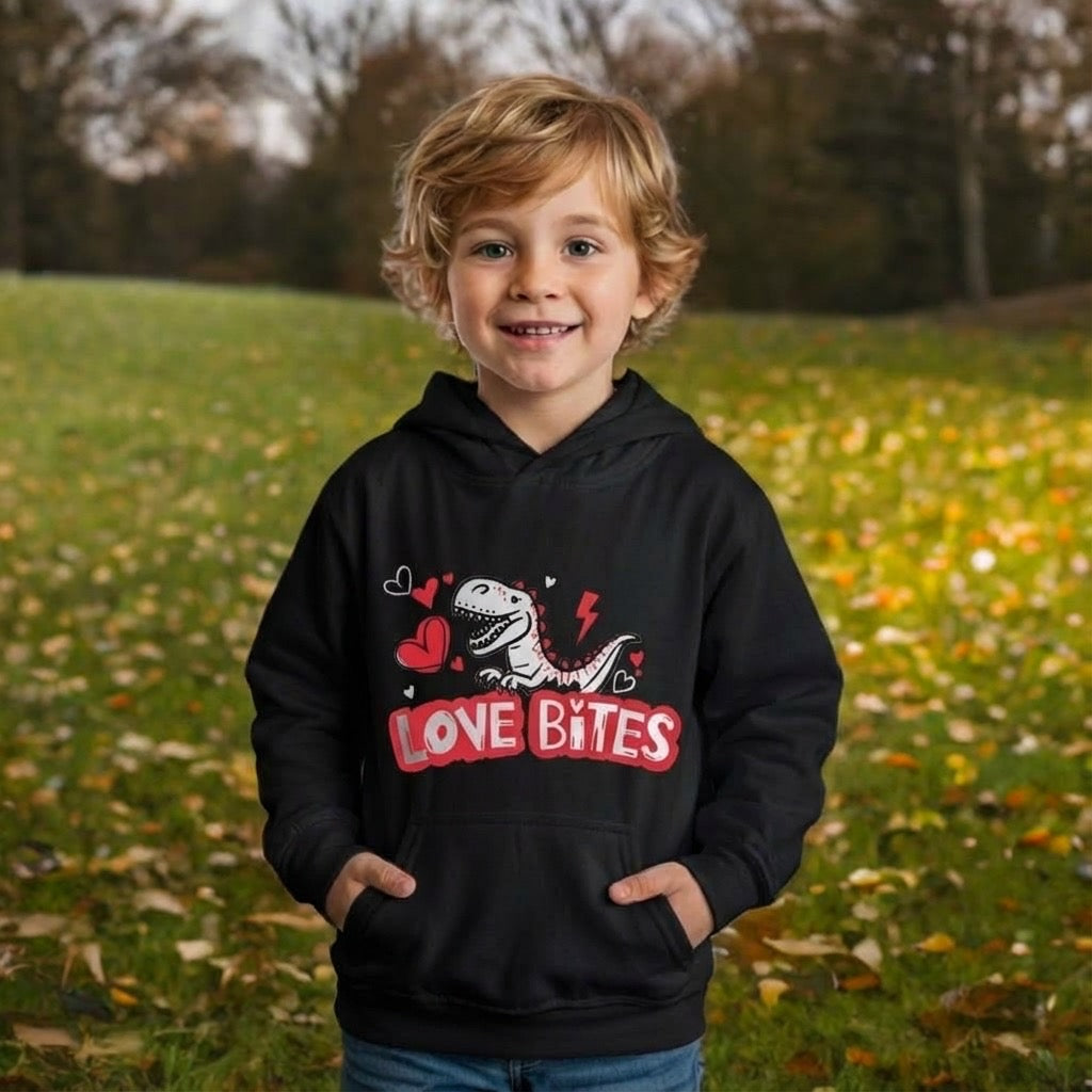 Love Bites Kids Hoodie – Cute Valentine’s Sweatshirt