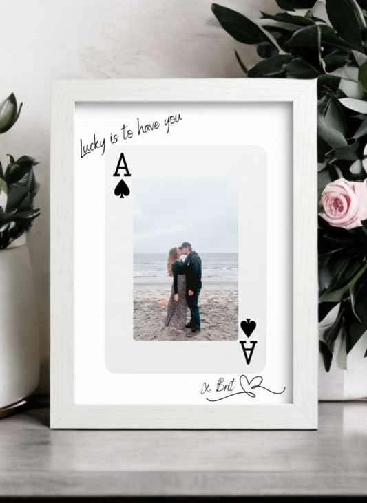 Custom Ace Card Photo Frame (5x7)
