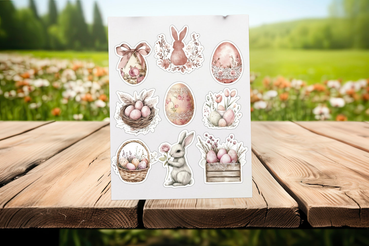 Pastel Easter Sticker Sheet