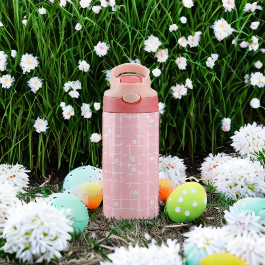 Pink Daisy Easter Toddler Sippy Cup