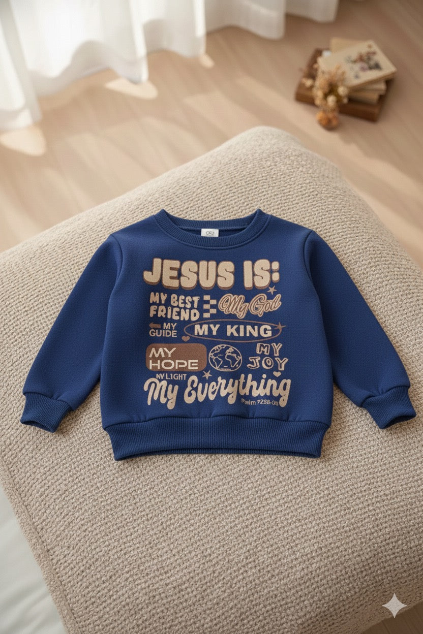 Jesus Is My Toddler Crewneck – Faith-Based Christian Sweatshirt