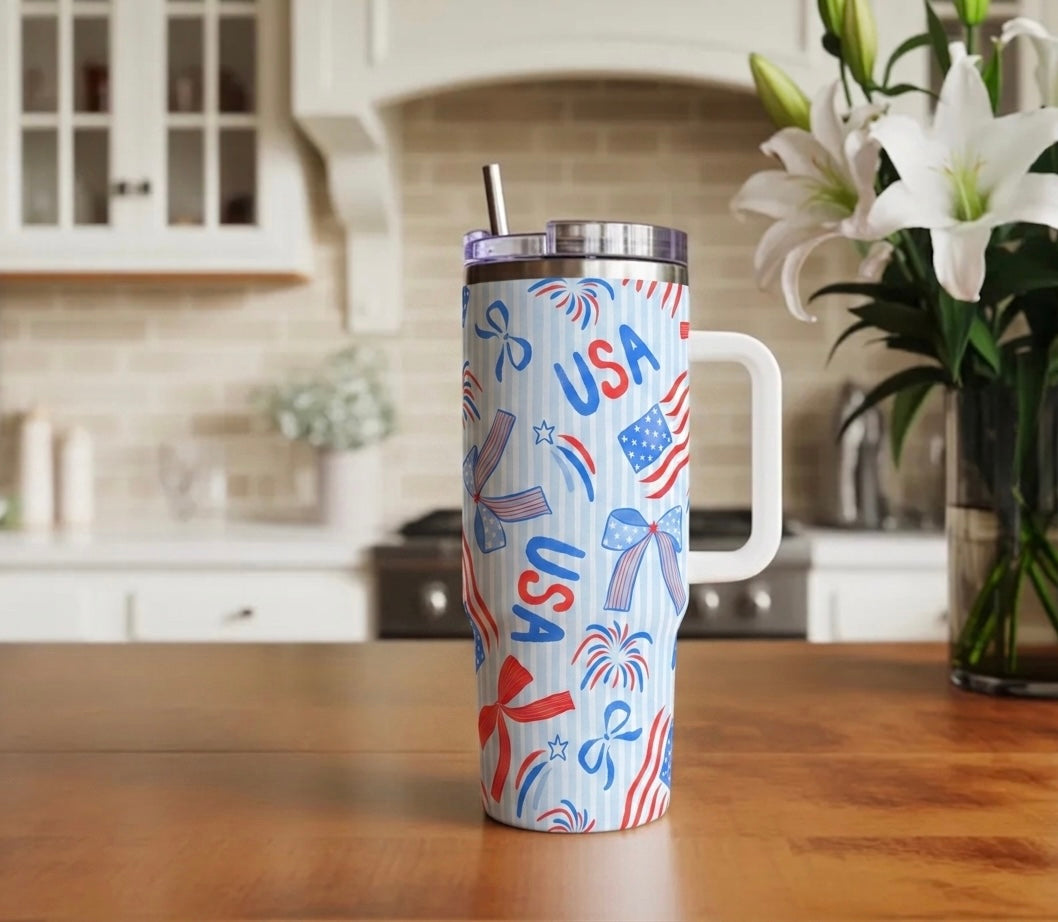 Coquette 4th of July 30oz Tumbler