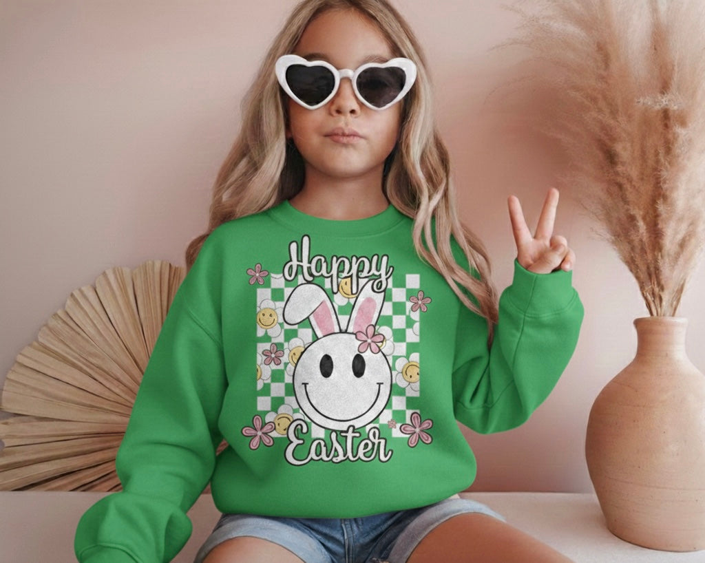 Happy Easter Girls Crewneck