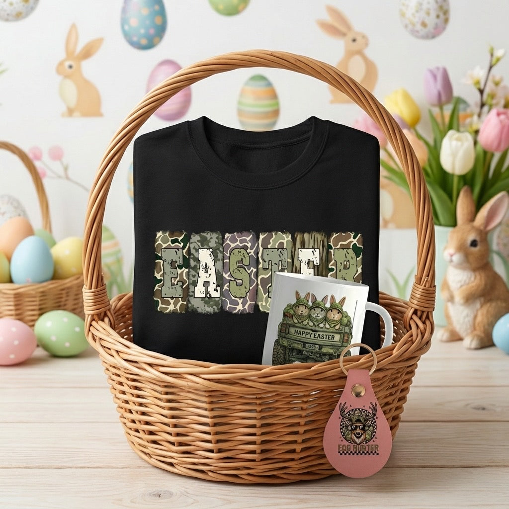 Camo Egg Hunter Small Easter Basket
