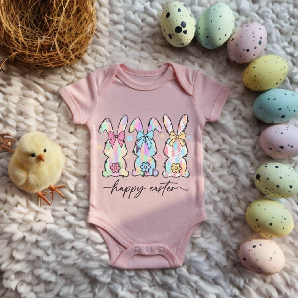 Happy Easter Baby Onesie – Easter Baby Bodysuit
